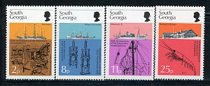 Южная Георгия, Морские Исследования, 1976, 4 марки
